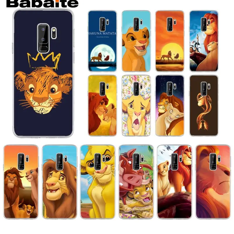 

Babaite Cartoon Movie Lion King TPU Soft Silicone Transparent Phone Case for Samsung S5 S4 S3 S7 edge S9 Plus S8 plus S6 edge