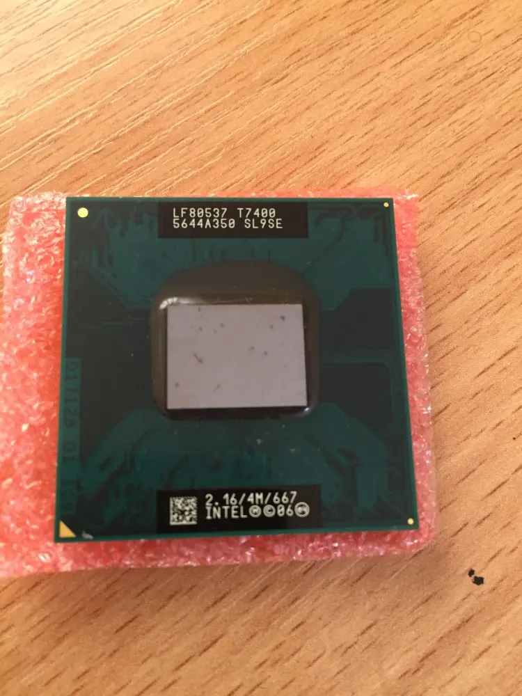 Процессор intel Core 2 Duo T7400 ЦП 4M Разъем 479 кэш памяти/2 16 ГГц/667/двухъядерный процессор