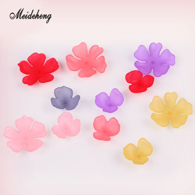Multicolor sourire Fleur Émail Charms Pendentifs pour fabrication de bijoux pack de 8