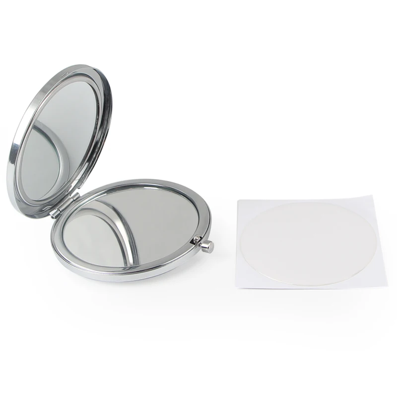 Hollow Silver Compact Mirror18410-1 (10)