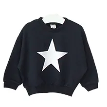 Children’s Clothing 2016 Autumn Fashion South Korea boys girls stars Pattern Jumper Baby kids Sweaters cotton fleece shirt