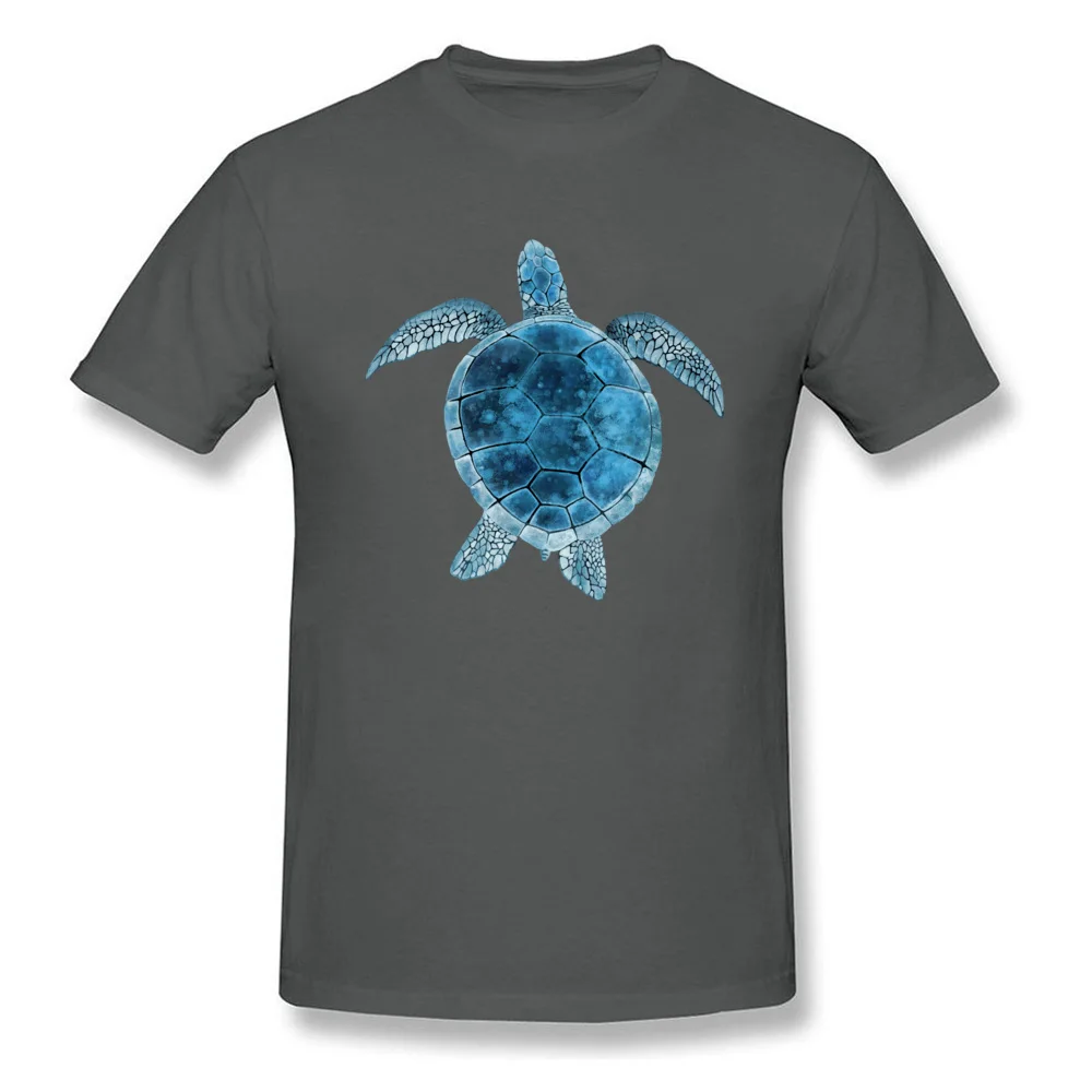 Watercolor Sea Turtle - Turquoise Blue_carbon