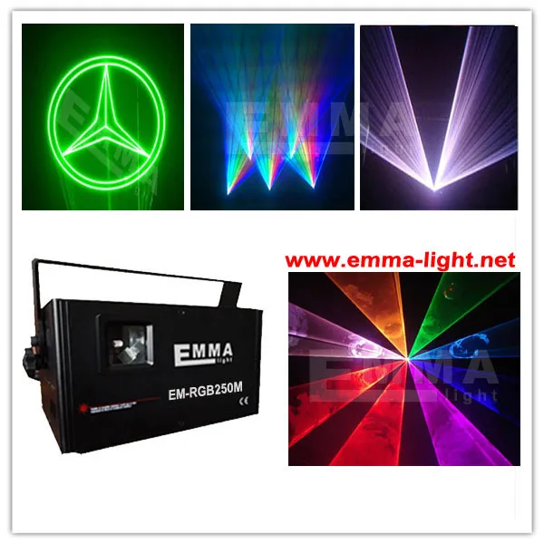

Small size 3W Red Green Blue RGB DMX 512 Animation ILDA Laser light Stage CLUB