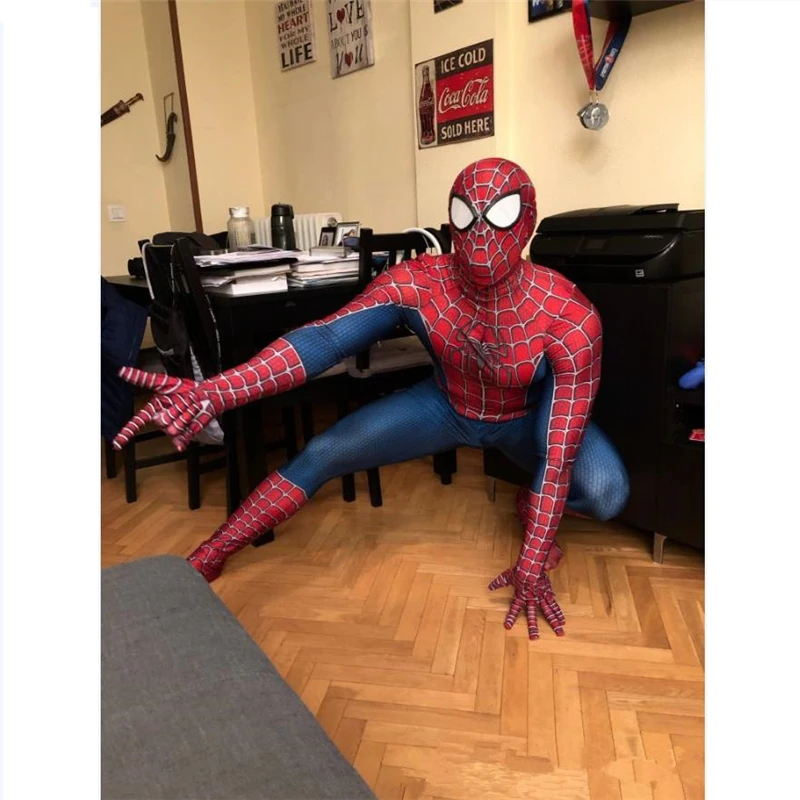 Аниме Сэм Райми Человек-паук 3 косплей костюмы для мужчин и женщин человек-паук Zentai лайкра Комбинезоны из спандекса боди Новинка