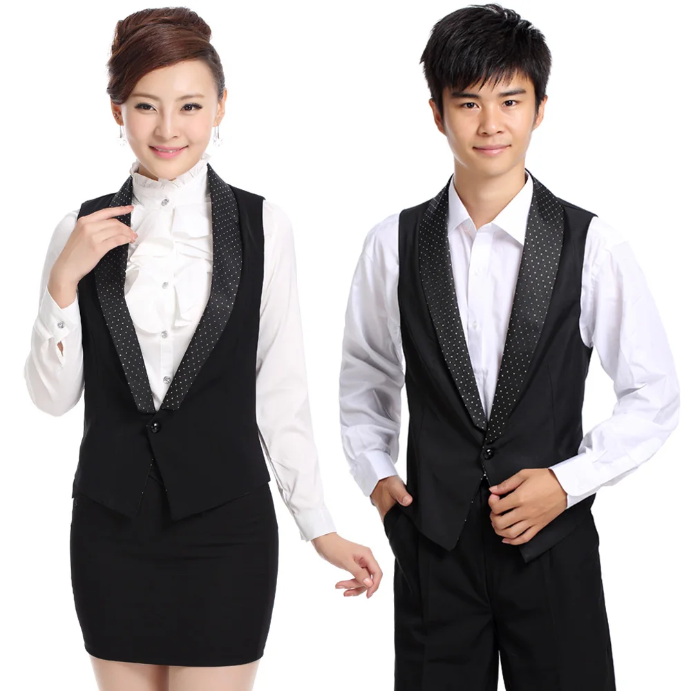 hotel waiter vest vest uniforms KTV bar work clothing Cashier