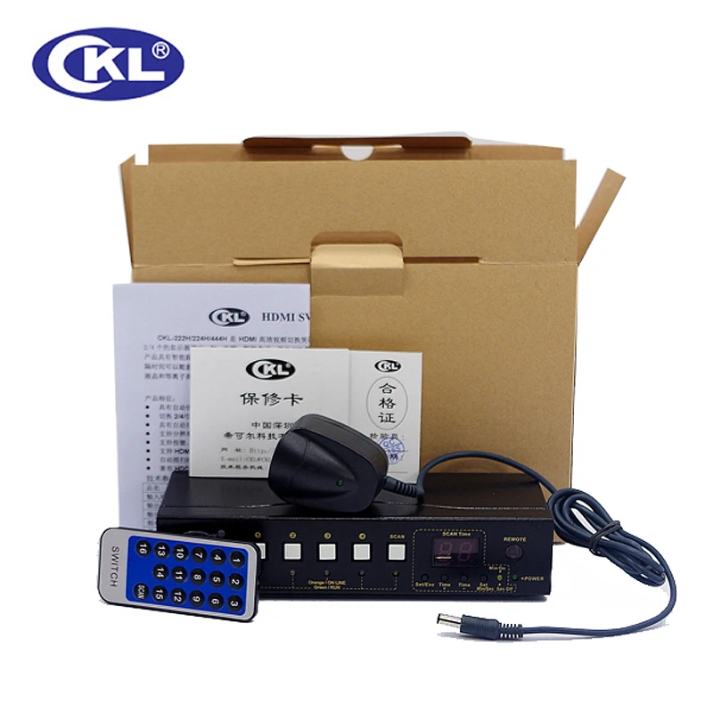 10 개/몫 CKL-444H 고품질 4 in 4 out hdmi 스위치 분배기 지원 xbox 1.4 pc dv dvd hdtv 용 ps3 ps4 용 1080 v 3d 360 p