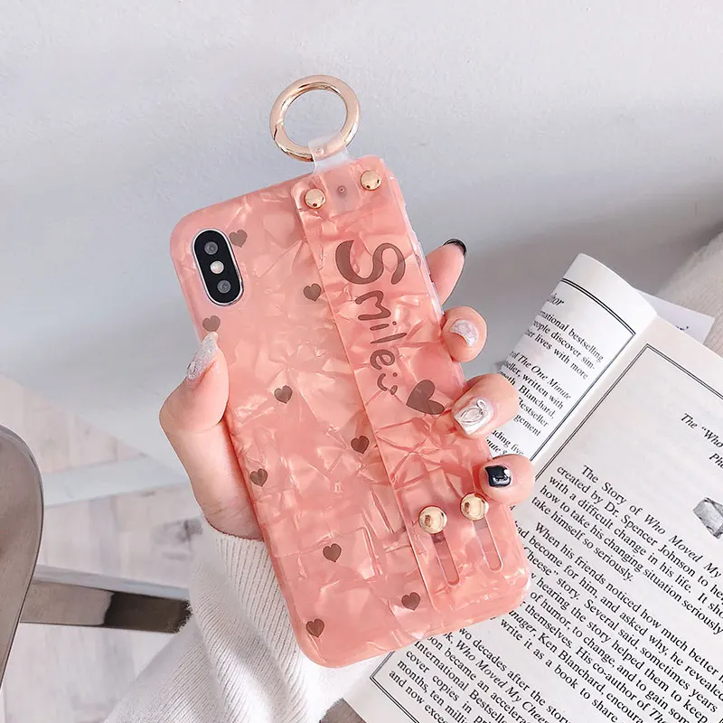 

MA The Retro Funny Simple Woman Style Soft Silicone Fashion Wristband Phone Case Cover For Iphone6 6S Plus 7 8 Plus X XR XS Max