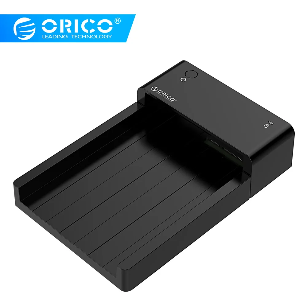 

ORICO 6518SUS3 Tool Free USB 3.0 & eSATA 2.5" & 3.5"SATA Hard Disk Drive Docking Station for 2.5 inch and 3.5 inch HDD-Black