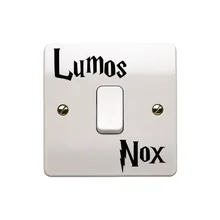 Adesivo de parede interruptor de texto, adesivos de parede criativo de vinil nox 3ws0002