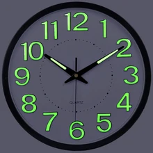 2017 Promotion Luminova Modern Minimalist Wall Clock Mute Large Living Room Creative Quartz Wall Clock