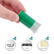 

2pcs Stainless Steel Rod Magic Cleaning Brush Stick Kitchen Metal Rust Remover Cleaning Wash Brush Wipe Pot