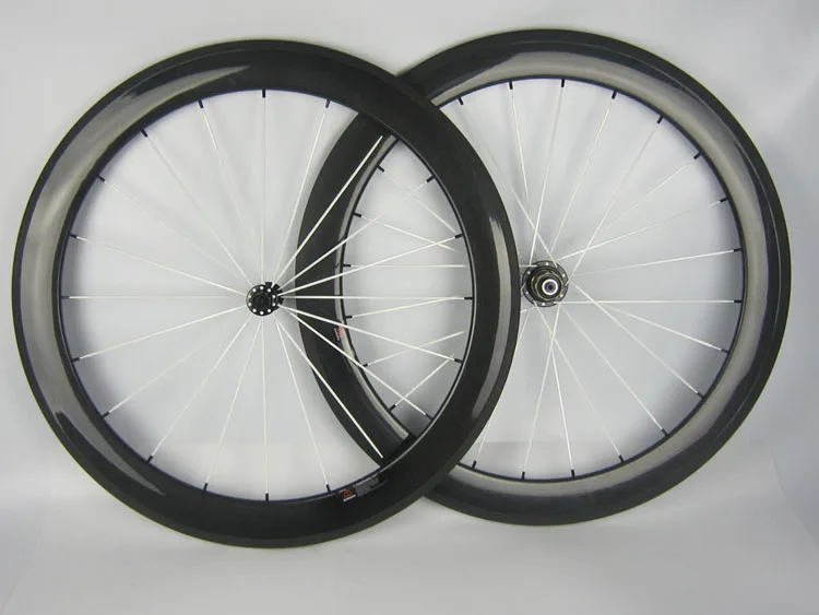 Speedcarbon 60mm clincher carbon road bike wheel 700C,23mm width alloy brake
