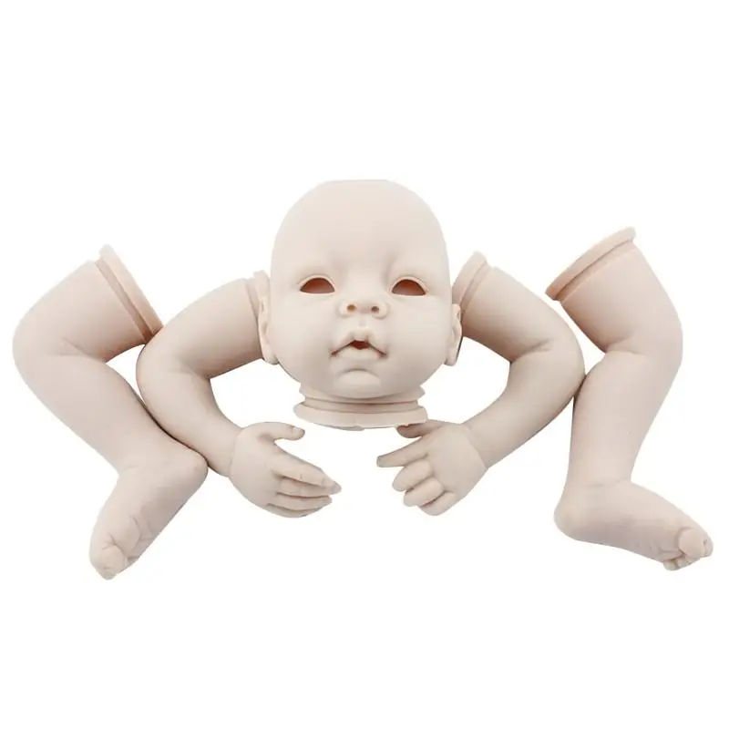 

DIY Model Kit Soft Silicone Reborn Doll Kit Mold Head Arms Legs BeBe Lifelike Close Eyes Babies Bebe Doll Kit Mould Accessories