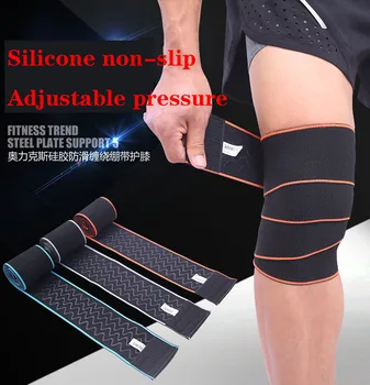 

Sport Knee Hip Silicone Antiskid Squat Lifting The Healthy Wound A Bandage Knee Guards Sporting Goods Manufacturers