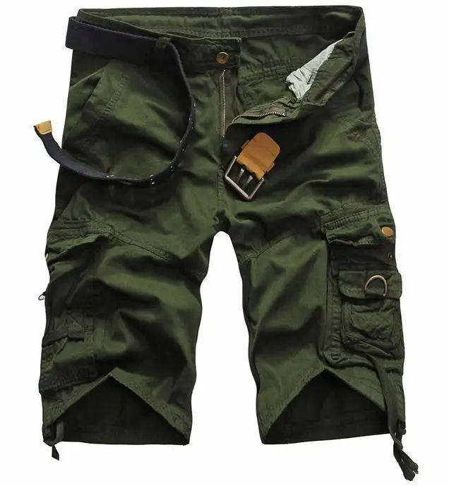 HOT 2019 Summer Cargo Multi pocket bermuda masculina Knee Length straight Camouflage and solid Cotton cargo overalls short homme HOT 2019 Summer Cargo Multi pocket bermuda masculina Knee Length straight Camouflage and solid Cotton cargo overalls short homme