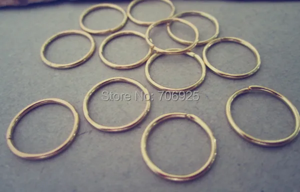 

500pcs/lot 1mmx12mm gold color Jump Rings