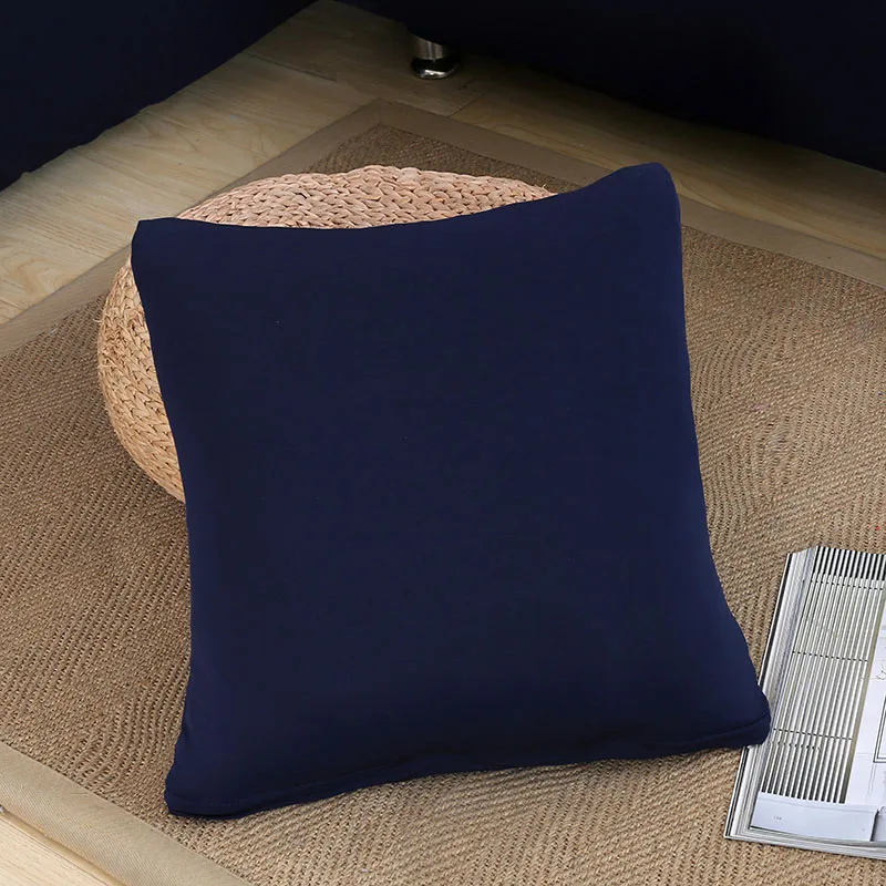 1 упаковка(2 шт.) принтованная Наволочка Чехол для подушки украшение дома диван-кровать Декоративная наволочка 45*45 см - Цвет: Navy Blue
