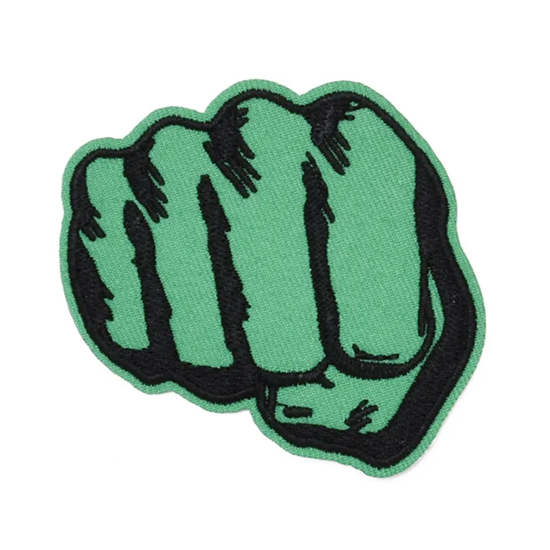 

The Hulk's fist Embroidered patch Iron on clothes Patches For clothing DIY Kids Badges Stickers Garment Appliques wholesale
