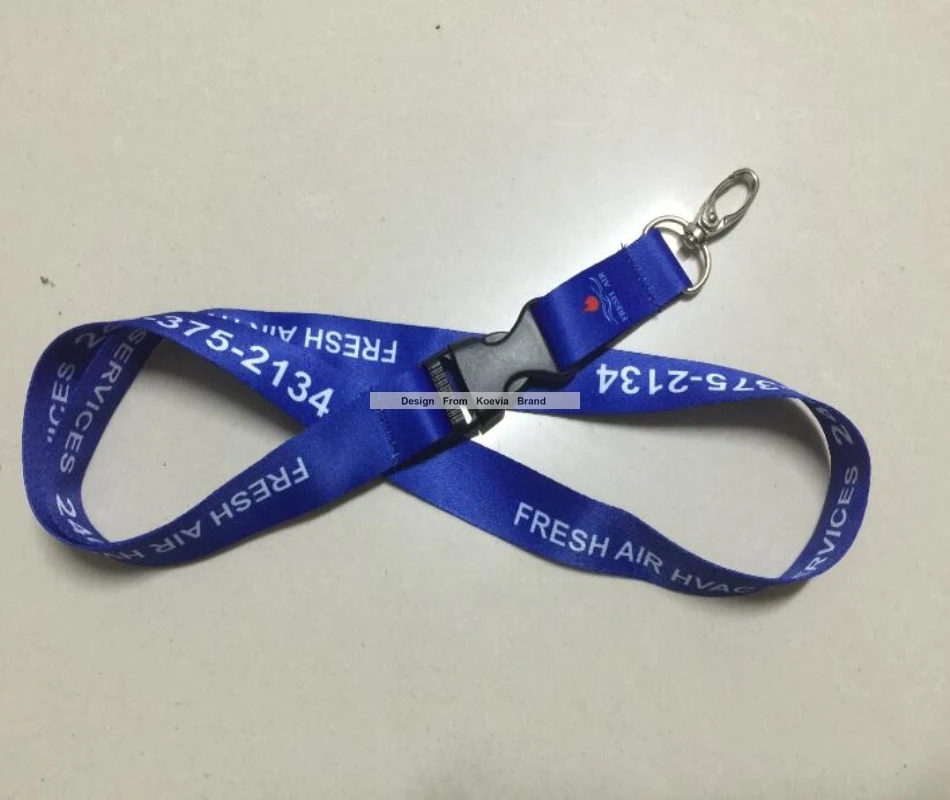 Custom 20MM Air Service Company Logo Imprint Polyester Sublimate Neck Strap Lanyard Safety Breakaway Mobile Phone | Мобильные