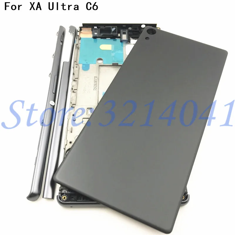 Полный корпус средняя передняя рамка Корпус для Sony Xperia XA Ultra C6 F3215 F3216 F3212 + Боковая