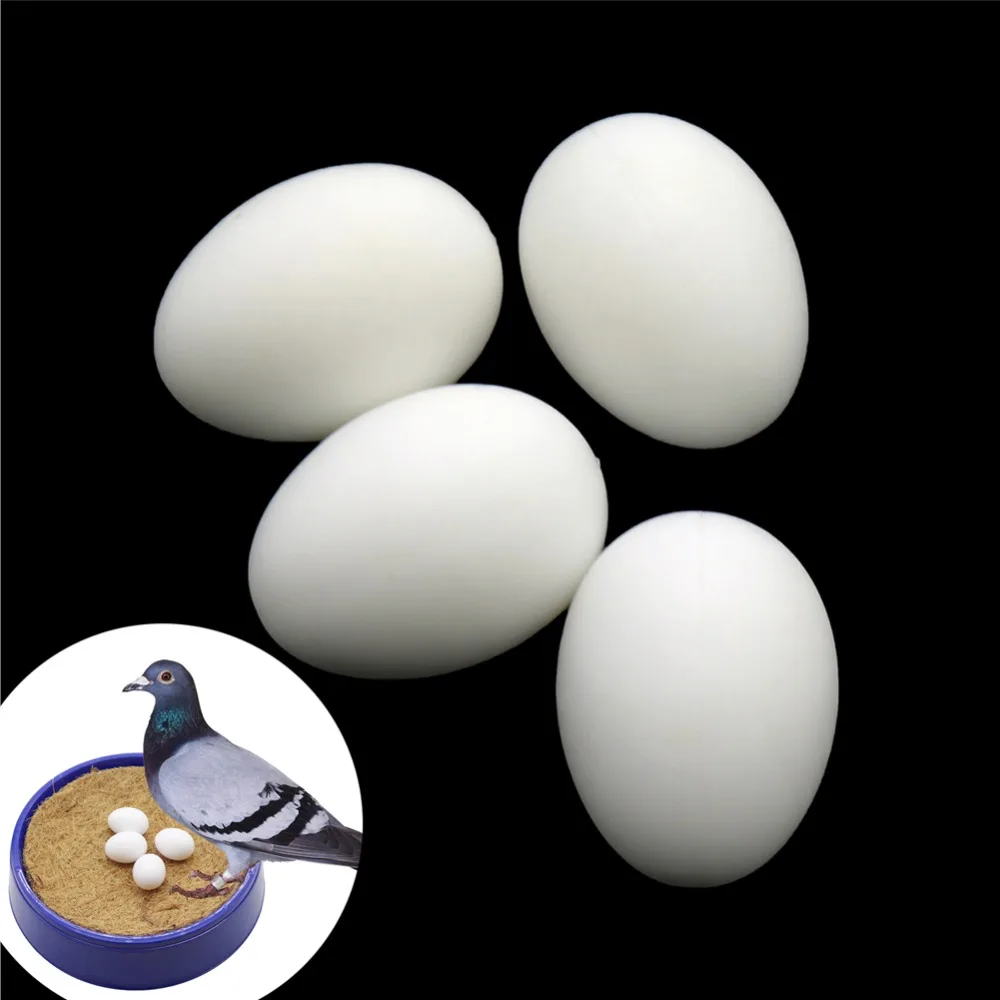 

50 Pcs Products Simulation Bird Eggs Fake Pigeon Egg Aviculture Tools Plastic Nest Hatching Eggs