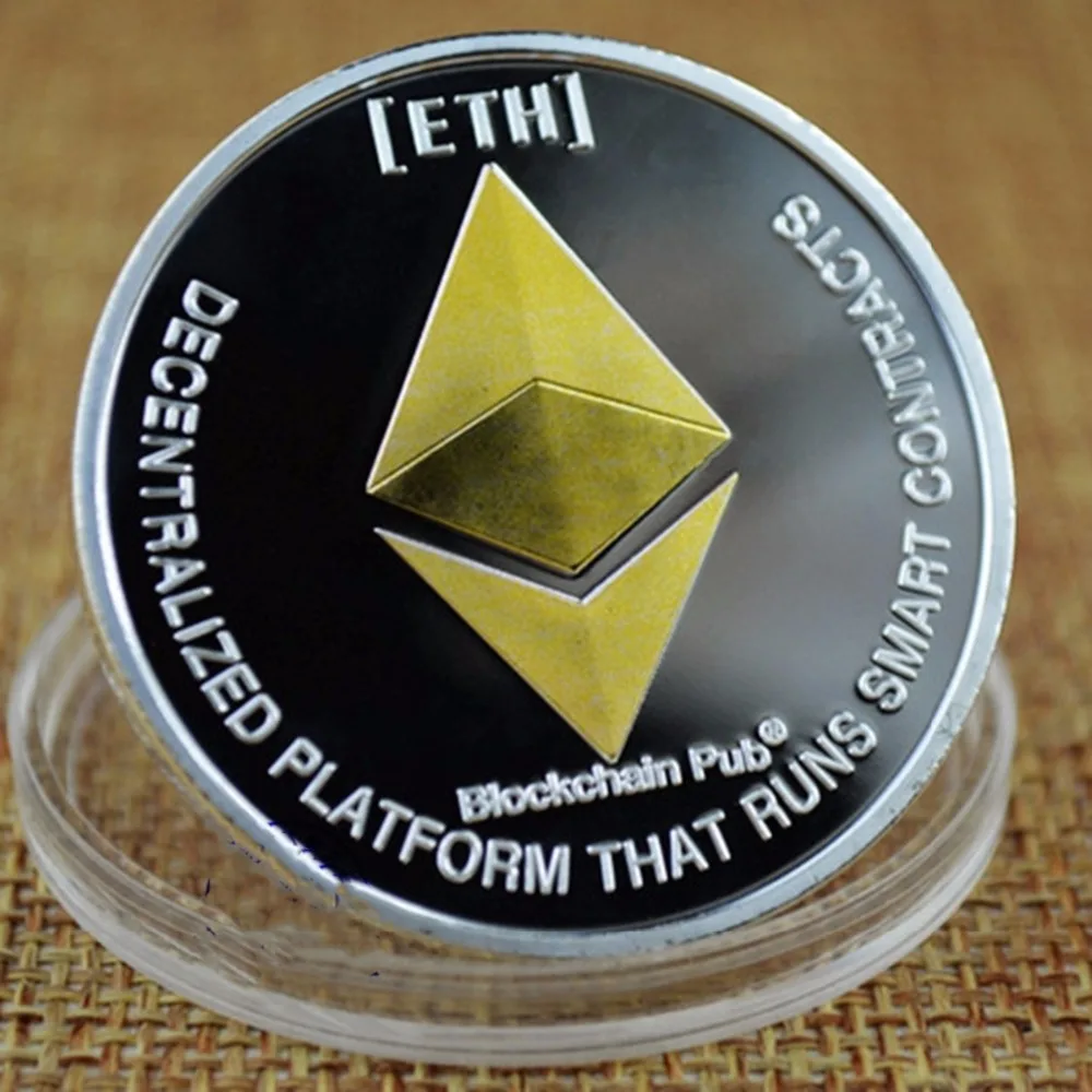 1pc Eth Programming Ethereum Souvenir Bitcoin Splendid Plated Collectible Physical Coins Commemorative Programmer Amateur 1pc Eth Programming Ethereum Souvenir Bitcoin Splendid Plated Collectible Physical Coins Commemorative Programmer Amateur
