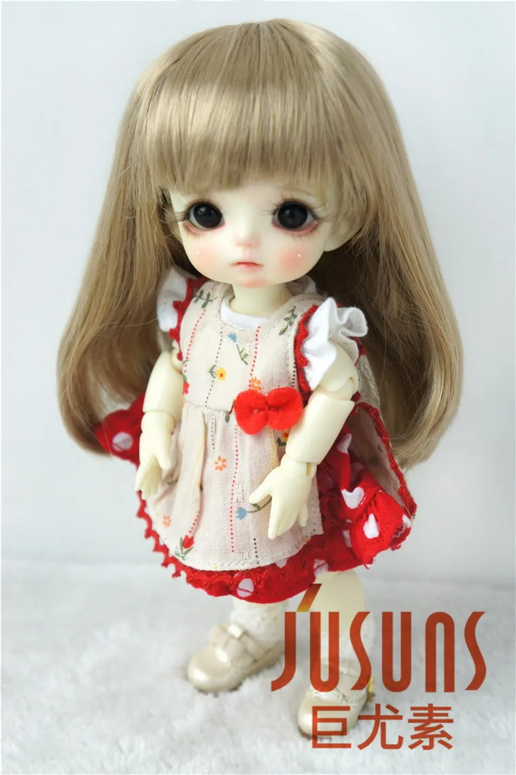 “ Encaracolado com Franja para 1/3 1/4 1/6 Bonecas Bjd Peruca