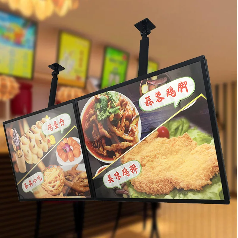 A1 Ceiling Hanging Illuminated Poster Display & Light box ...