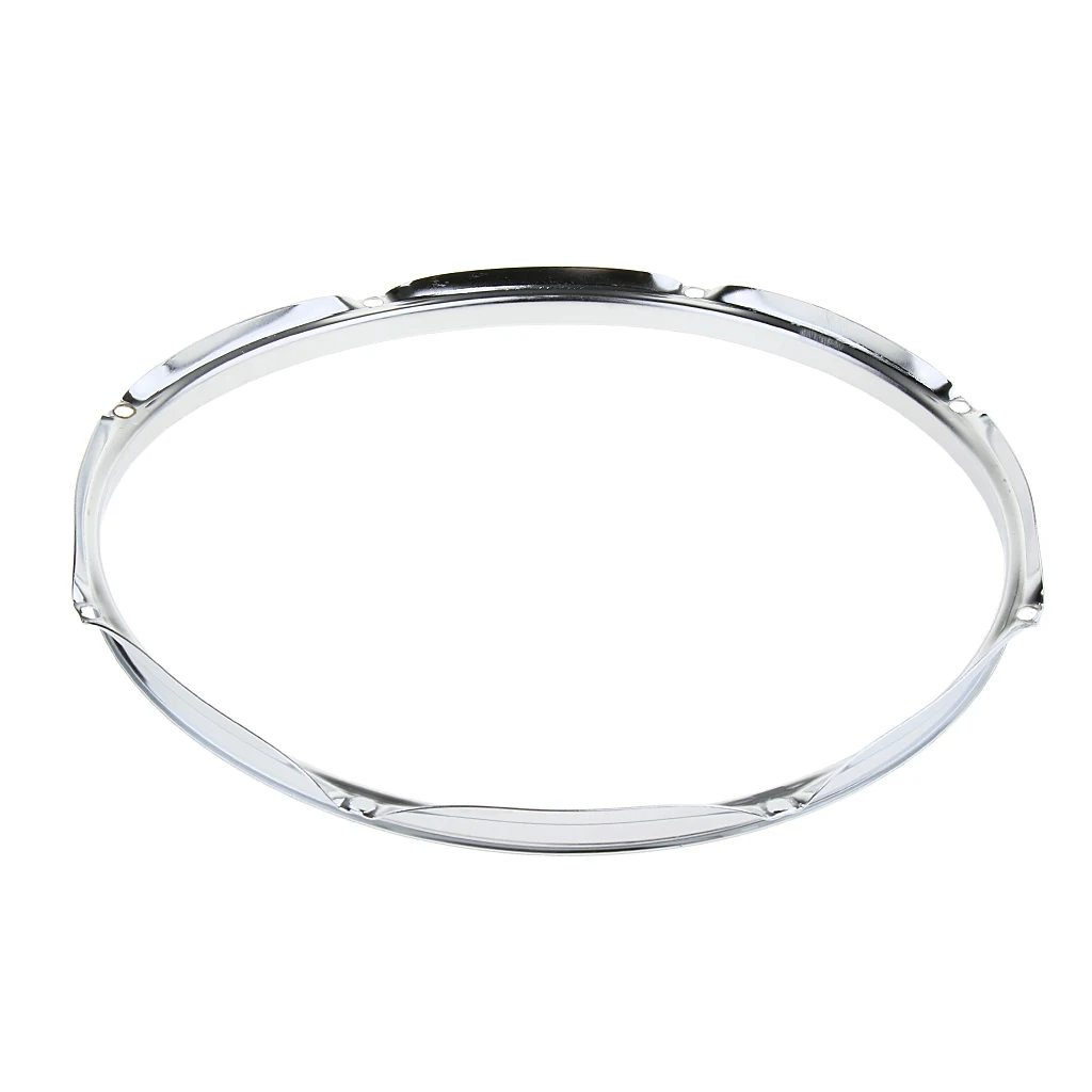 Tooyful Durable 2pcs Iron 14inch Die Cast Snare Drum Hoops Rings Percussion Instrument Parts