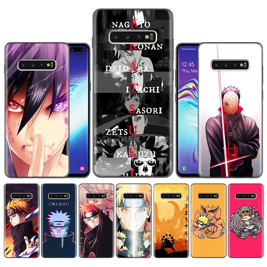 

Case Coque for Samsung Galaxy S10 S9 S8 Plus 5G A30 A50 A70 A40 A20 A10 Note 8 9 10 Cover Bags Falls Anime Naruto Akatsuki