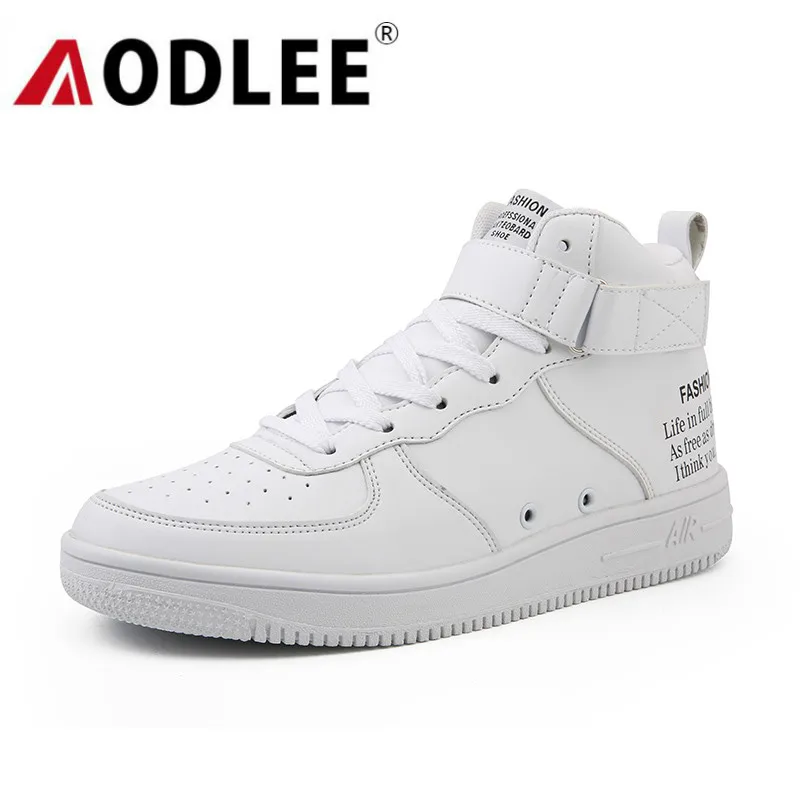 

AODLEE Fashion Sneakers for Men Casual Shoes Size 47 Couple Mens Sneakers Leather Shoes Casual High Top Justin Bieber Boots Men
