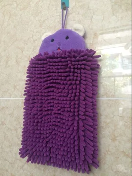 

New Style Thicking Hand Towel Delicate Embroidered Bear Cartoon Microfiber Wipe Hanging Face Towel,1 pcs