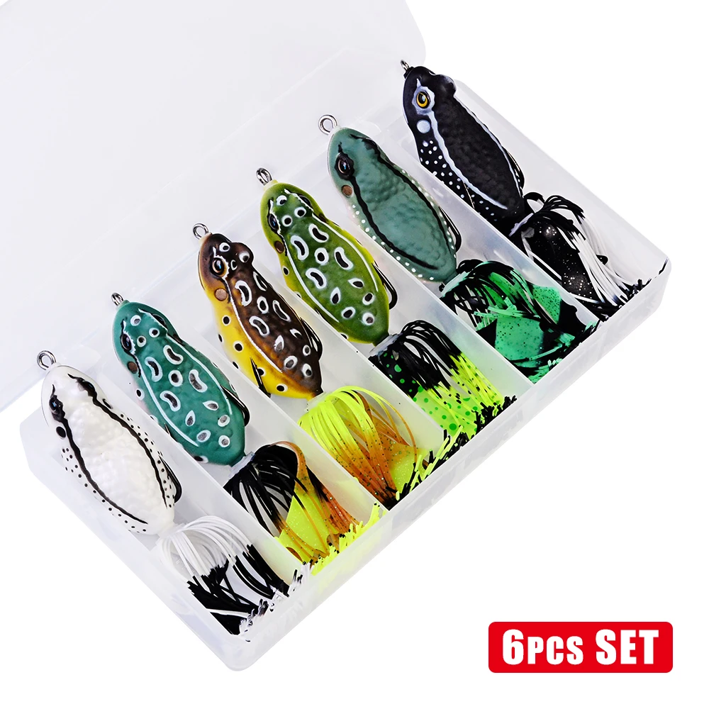 High Quality Fishing Bait 6pc/lot soft bait with box 6 colors fishing