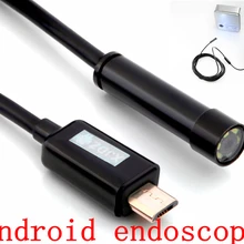 1 м Android эндоскоп 6LED Водонепроницаемый эндоскоп бороскоп трубчатая камера-змея 7 мм объектив