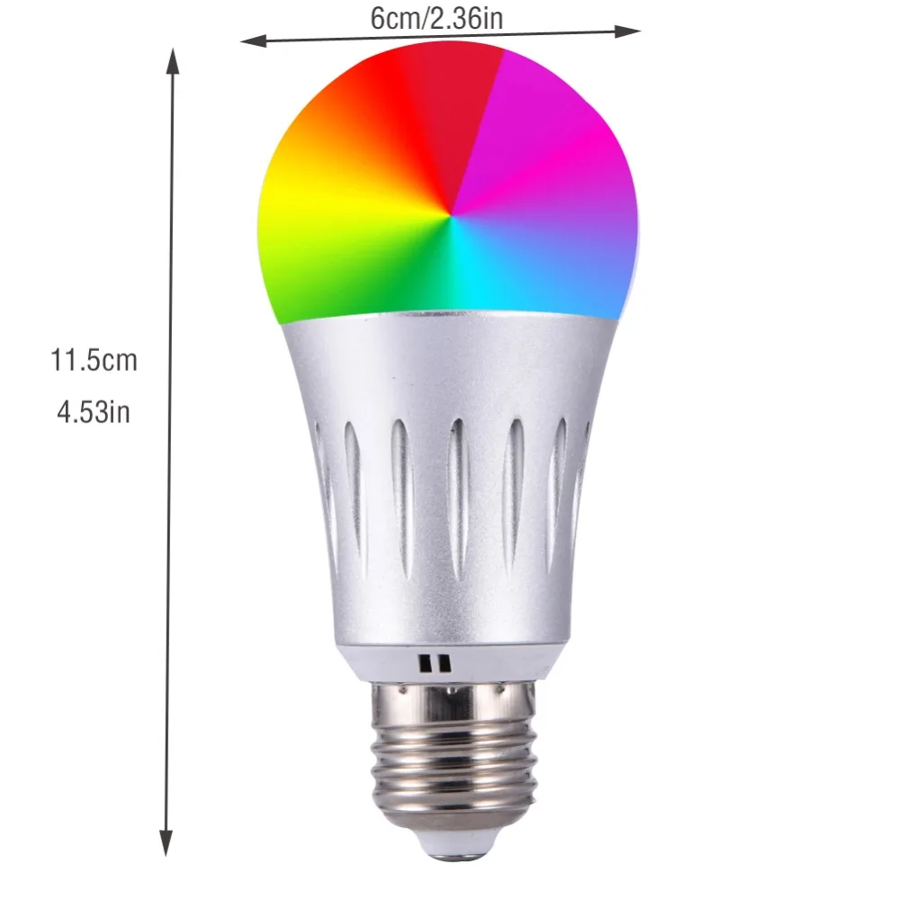Wifi патрон умный свет светодиодный лампы E27 E26 E14 B22 белый + RGB динамический