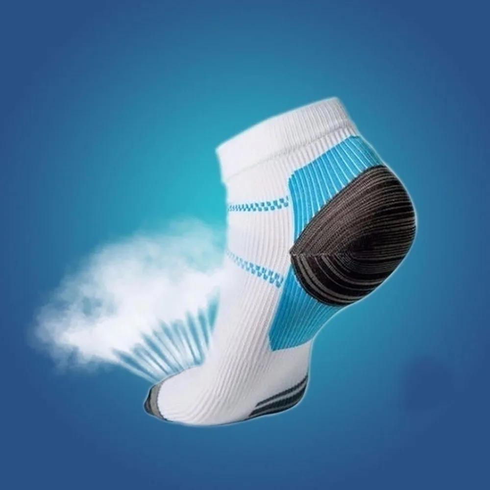 1 пара, мужские носки с подошвенным фасциитом, эластичные компрессионные короткие носки с низким вырезом, носки с поддержкой стопы, дышащие спортивные носки для занятий спортом в тренажерном зале