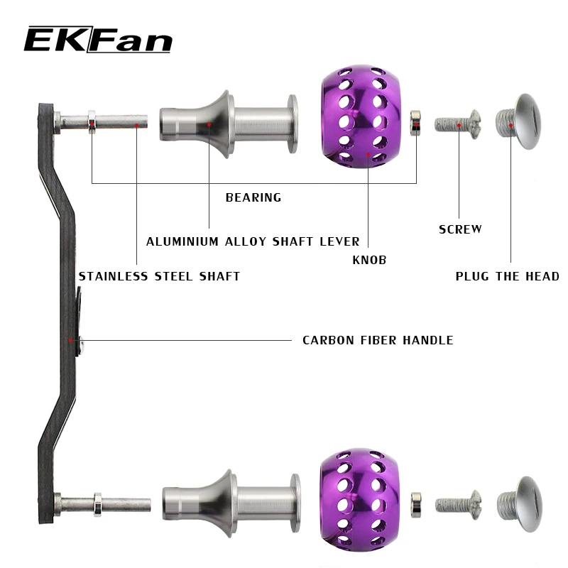 EKFan, высокое качество, 120 мм, 8*5 мм, отверстие, новая Рыболовная катушка, ручка для наживки, литье барабана-колеса и водосборная катушка