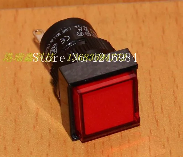 

[SA]M16 power indicator seat DECA Taiwan Progressive Alliance square color indicator seat D16LPS1-000--20pcs/lot