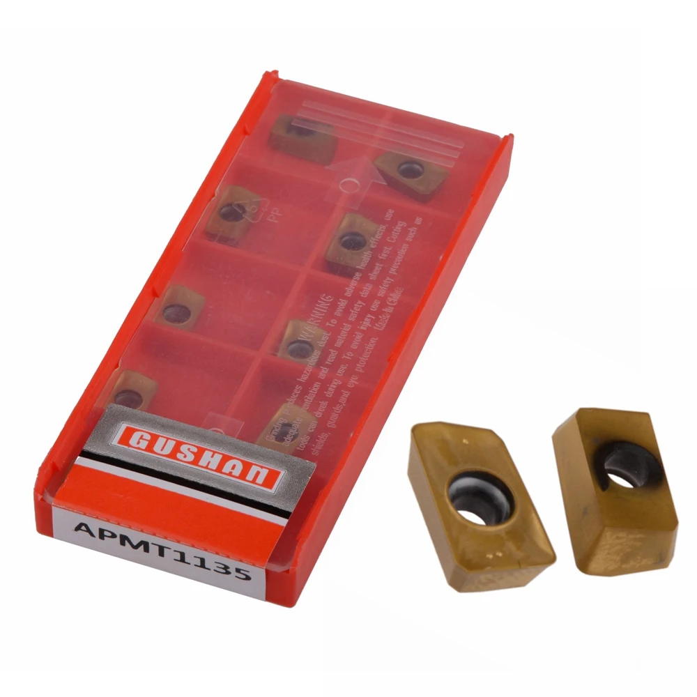 

10Pcs APMT1135 PDER D9030T milling carbide inserts for indexable end milling cutter CNC machine