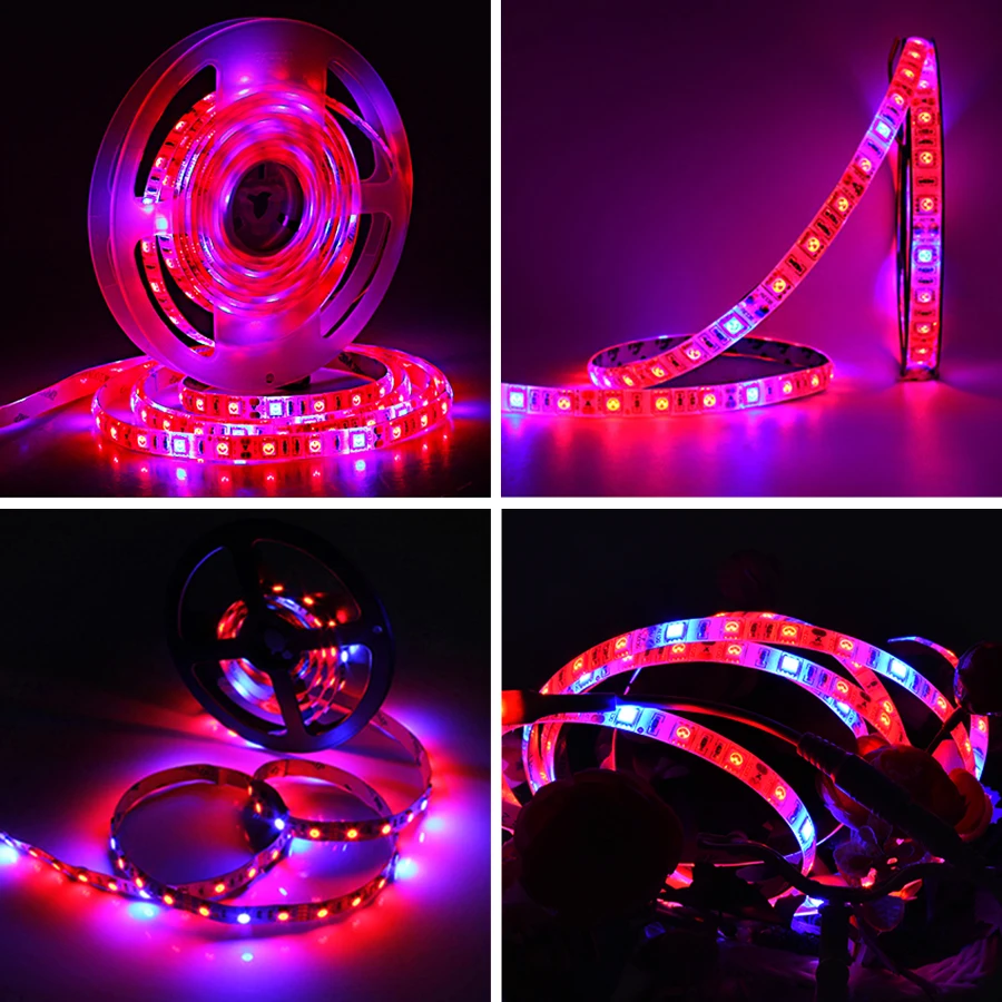 Полный спектр Led Grow Light красный + синий Крытый сад гидропоники Светодиодные полосы