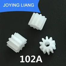 102A 0,5 м шестерни 10 зуб пластиковые шестерни плотно для 2 мм Мотор вала Модулус 0,5 DIY игрушки Аксессуары 5000 шт./пакет