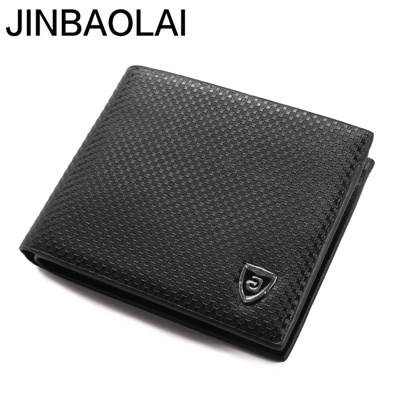 Men wallet PU leather wallets luxury brand clutch wallet short money clip men's leather wallet male purse cuzdan JINBAOLAI 222