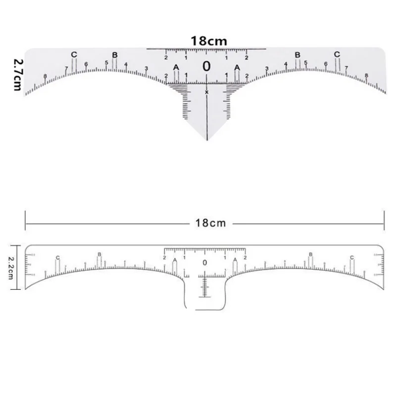

Disposable Eyebrow large Ruler Microblading Accessories Tool Measurement Marker Permanent Makeup Sticker Tattoo Tool Kit