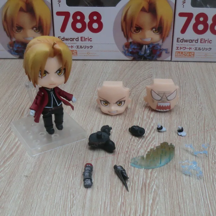 new figurine Nendoroid Fullmetal Alchemist Edward Elric 788 Alphonse Elric 796 Toy Action anime Figure Model Doll Gift