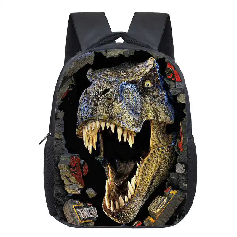 Динозавр волшебный рюкзак с принтом Дракона Для детей животные детские школьные сумки для мальчиков и девочек школьные сумки рюкзак для детского сада сумка для книг - Цвет: 12KL7