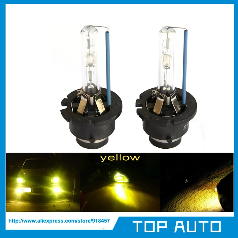 2Pcs/Lot 35W D2S D2C 3000K Yellow Gold HID Xenon Low Beam Replacement