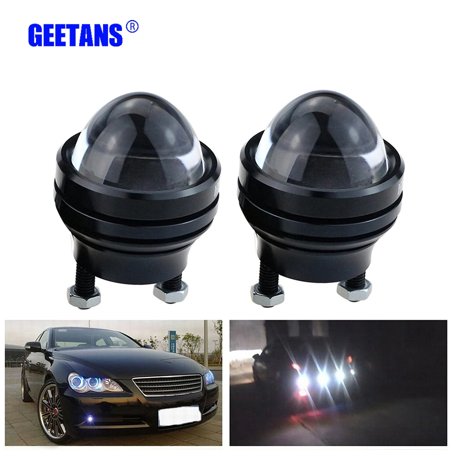 

12V LED 2PCS Eagle Eye Daytime Running Light Super Bright daylights DRL Lamp Bulb Waterproof Parking DC12V Car styling source CJ