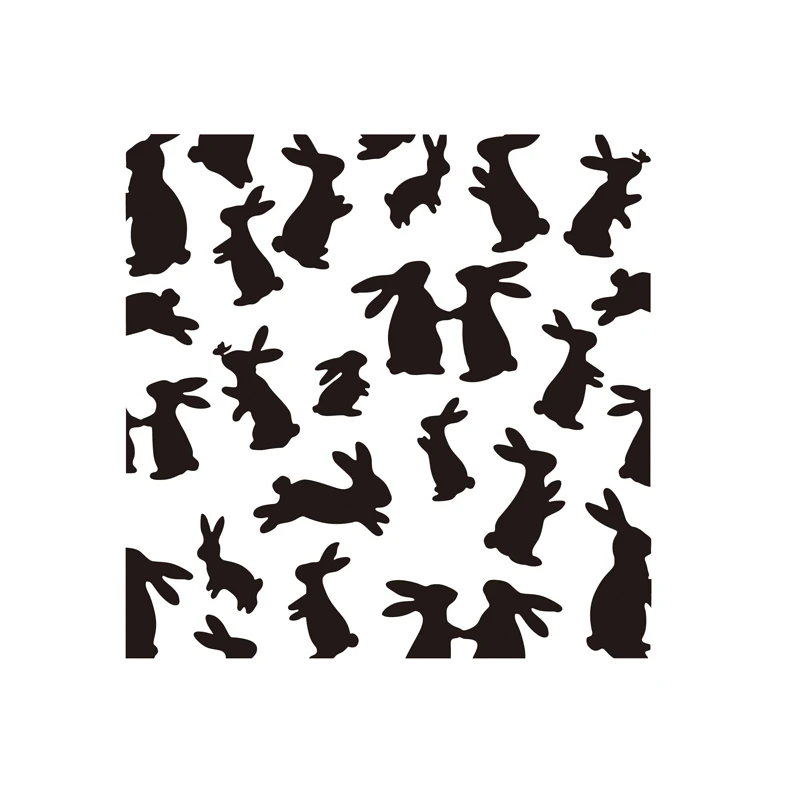 

New Arrival Many Rabbits Silicone Stamp Embossing Scrapbooking Stencil Craft DIY Card Crafts Dies Album Handmade Decor