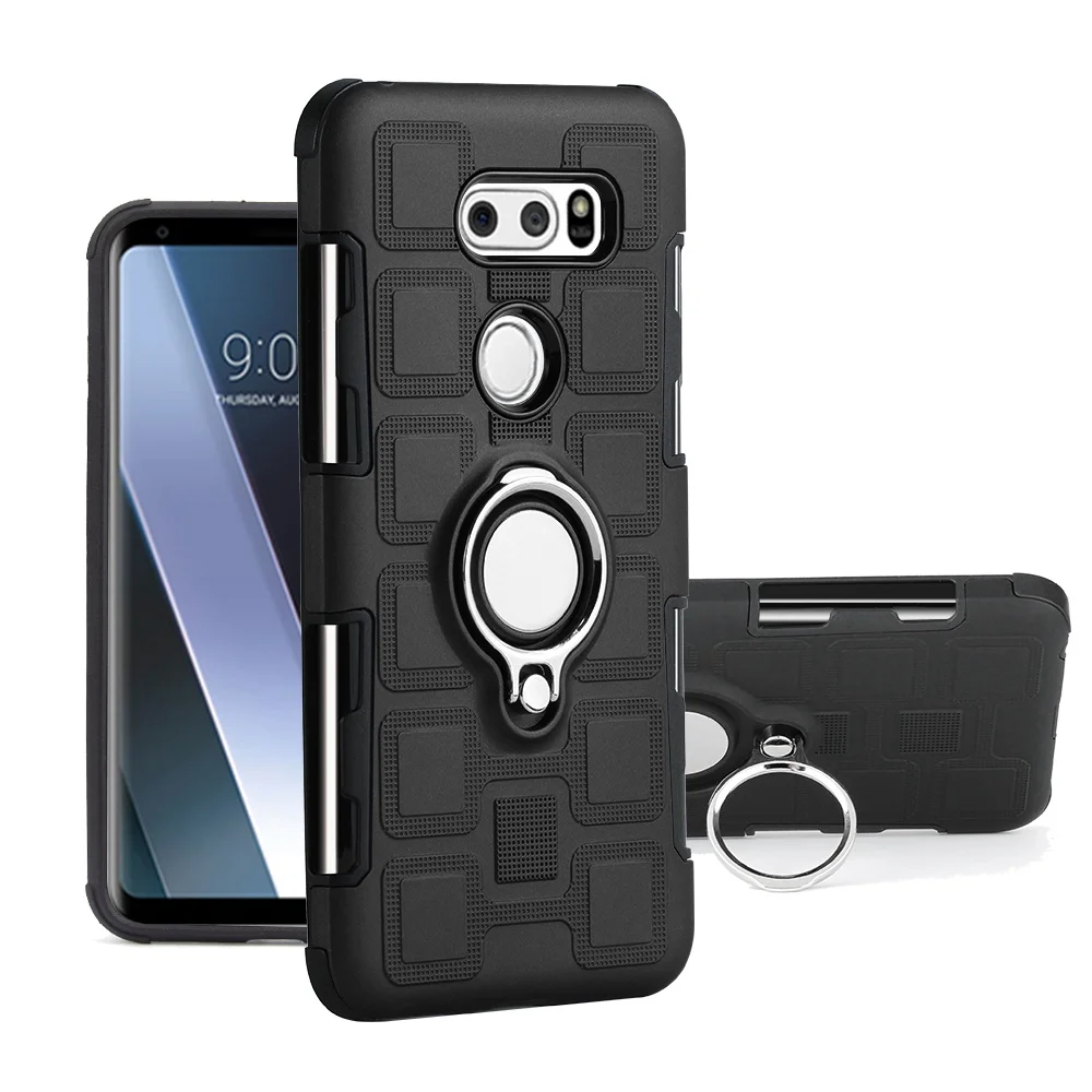 AXBETY For lg v30 silicon Protective Stand Holder Case 2 in 1Coque For