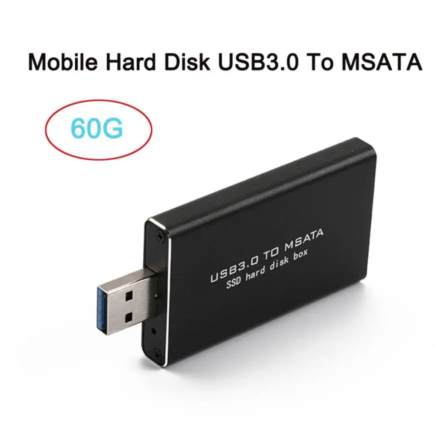

U Disk 60GB/120GB USB 3.0 To MSATA USB Flash Memory Card Mobile Hard Disk Flash Disk Read:270MB/S,Write:240MB/S 18Jun11